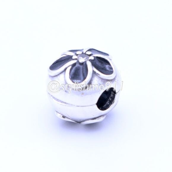 Authentic PANDORA Mystic Floral Clip with Zirconia - Picture 9 of 11